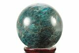 Bright Blue Apatite Sphere - Madagascar #241449-1